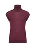 Burgundy virgin wool knit twin set