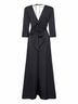 Midnight blue satin Albox long dress