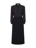 Onyx crepe Aliante shirt dress