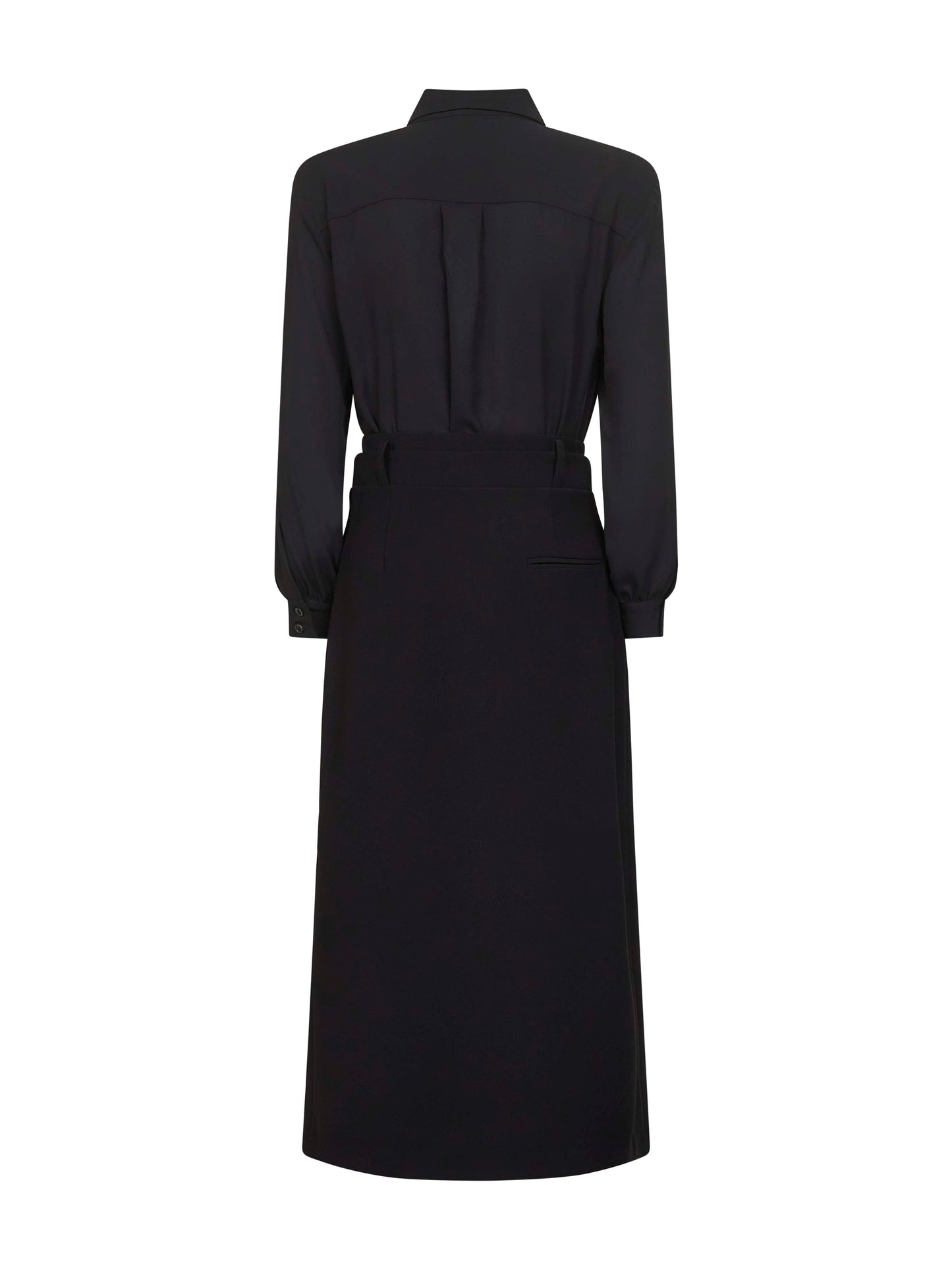 Onyx crepe Aliante shirt dress