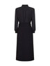 Onyx crepe Aliante shirt dress