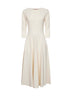 Butter stretch jersey Asia flared midi dress