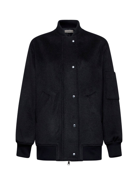 Grey cloth Bari bomber jacket