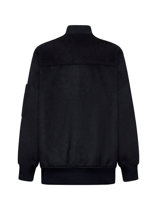 Grey cloth Bari bomber jacket