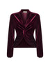 Casacca Berik in velluto stretch bordeaux