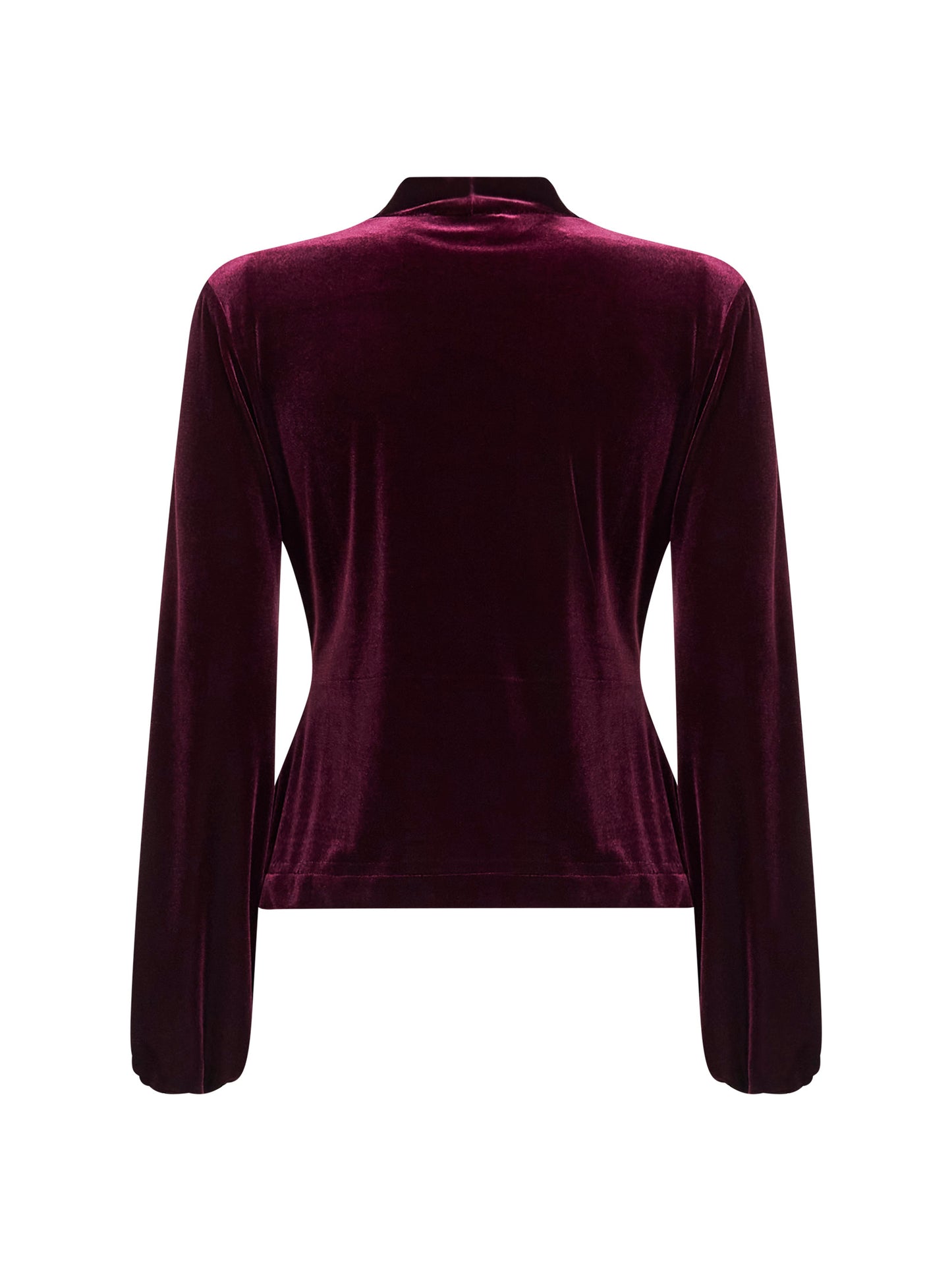 Casacca Berik in velluto stretch bordeaux
