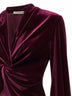 Casacca Berik in velluto stretch bordeaux