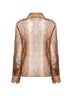 Blusa Bomia in georgette stampa pitone marrone