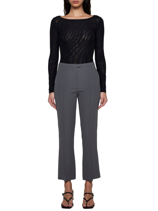 Black stretch tulle Brovallia bodysuit