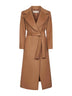 Cappotto a vestaglia Calistea in misto lana cammello