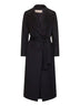 Cappotto a vestaglia Calistea in misto lana onice