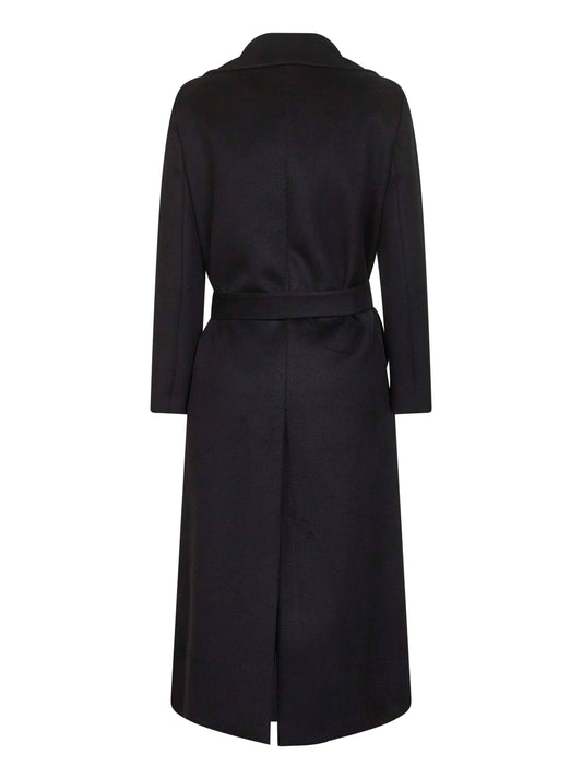 Cappotto a vestaglia Calistea in misto lana onice