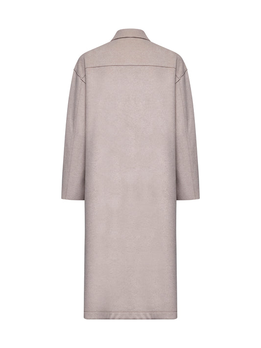 Beige double jersey Celtis coat