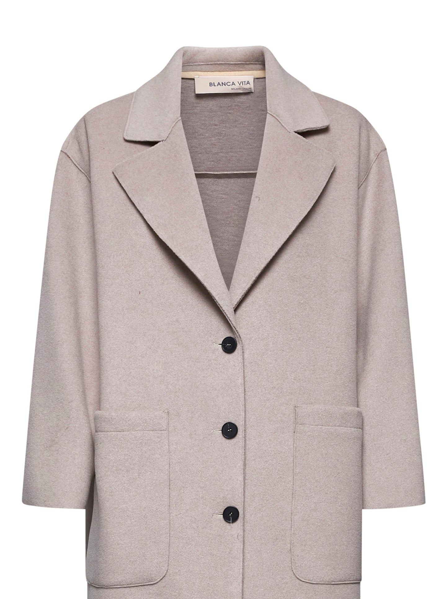 Beige double jersey Celtis coat