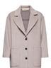 Beige double jersey Celtis coat