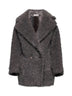Dove grey Chary short teddy coat