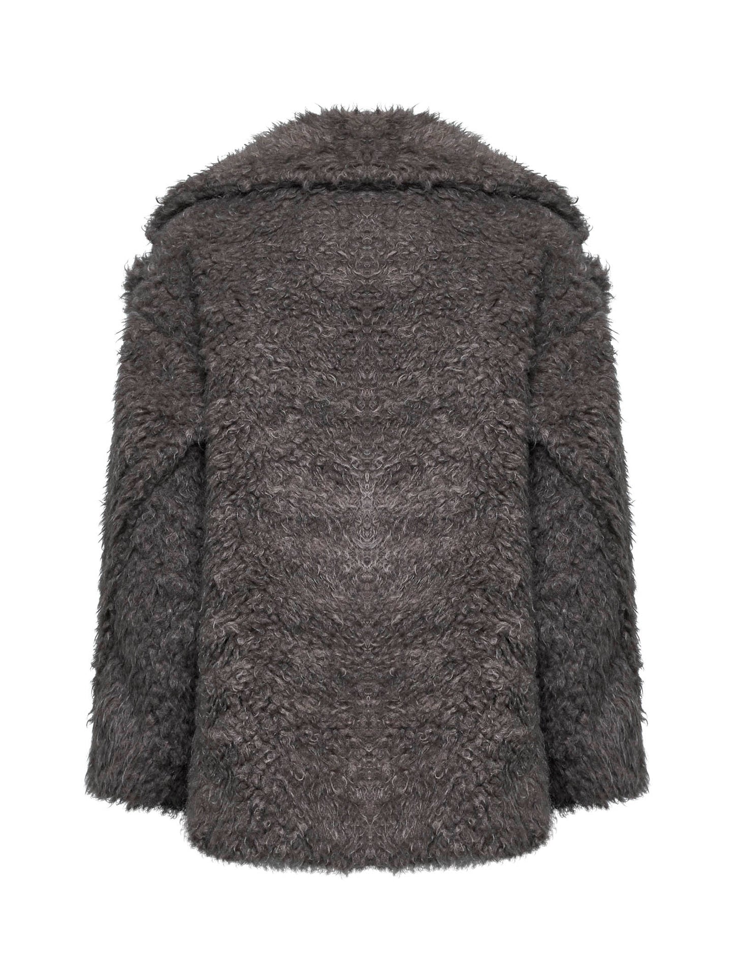 Dove grey Chary short teddy coat