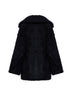 Black Chary short teddy coat