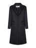 Cappotto monopetto Clojy in misto lana nera