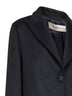 Cappotto monopetto Clojy in misto lana nera
