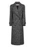 Cappotto doppiopetto Colle in chevron onice