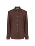 Brown crepe Corten shirt