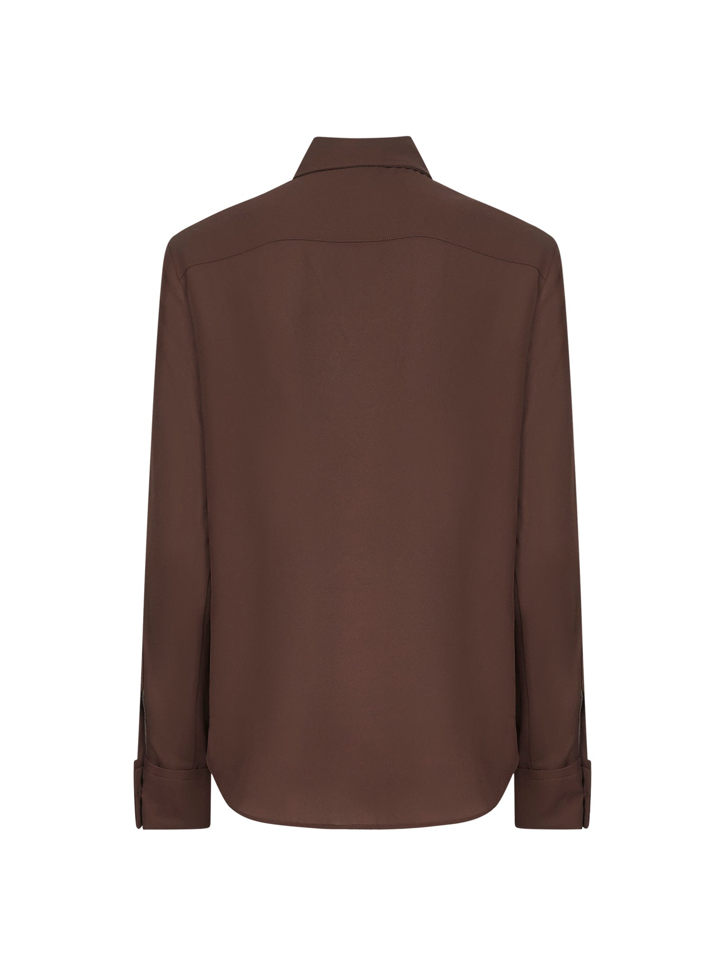 Brown crepe Corten shirt