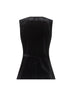 Gilet Galky in velluto stretch onice