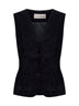 Gilet Galky in velluto grigio