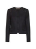 Onyx lamé bouclé Glinda jacket