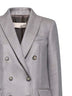 Taupe gabardine Gloxy double-breasted blazer