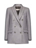 Taupe gabardine Gloxy double-breasted blazer