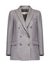 Taupe gabardine Gloxy double-breasted blazer