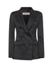 Onyx jacquard satin Godezia blazer