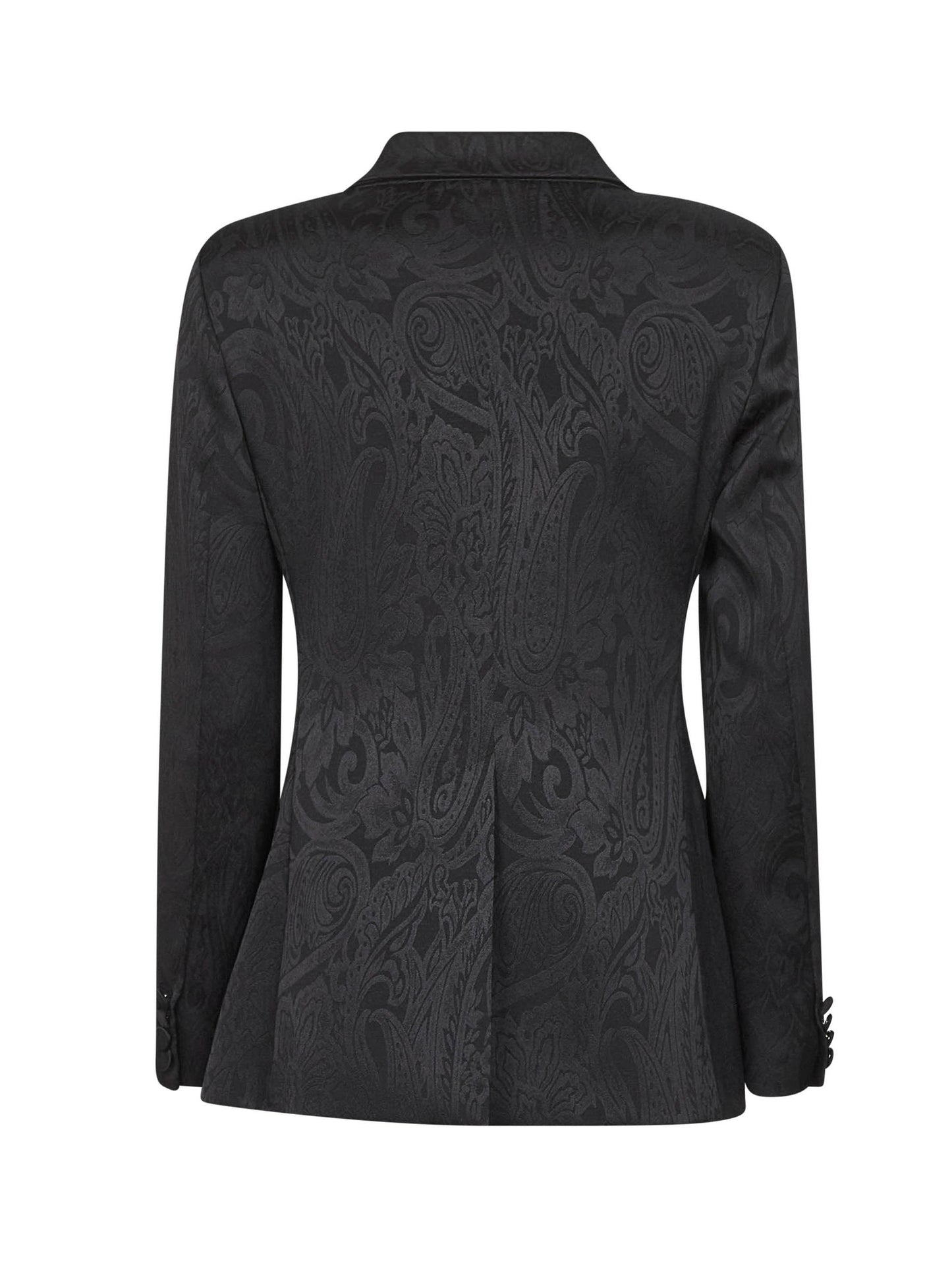 Onyx jacquard satin Godezia blazer