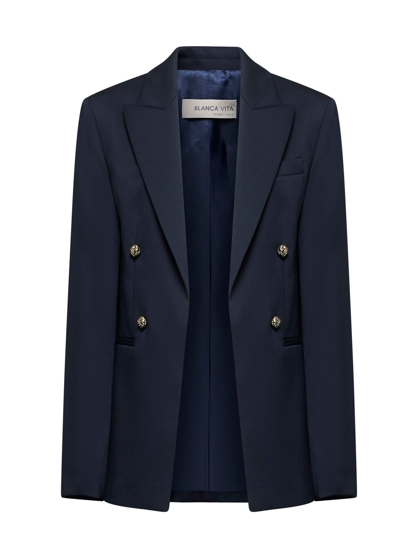 Blue gabardine Gorizia blazer