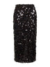 Gonna midi a matita Gralis in paillettes onice