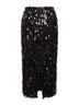 Gonna midi a matita Gralis in paillettes onice