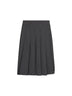 Anthracite stretch canvas Gymbe pleated skirt