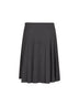 Anthracite stretch canvas Gymbe pleated skirt
