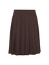 Gonna a pieghe Gymbe in tela stretch marrone