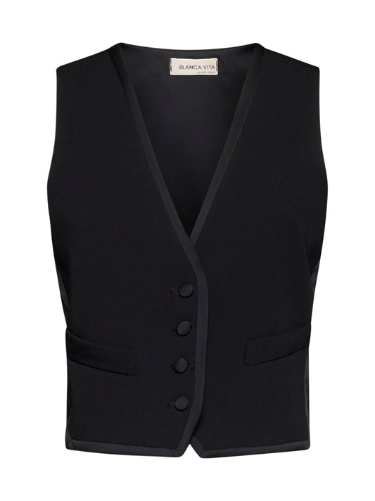 Gymnoca viscose-blend waistcoat