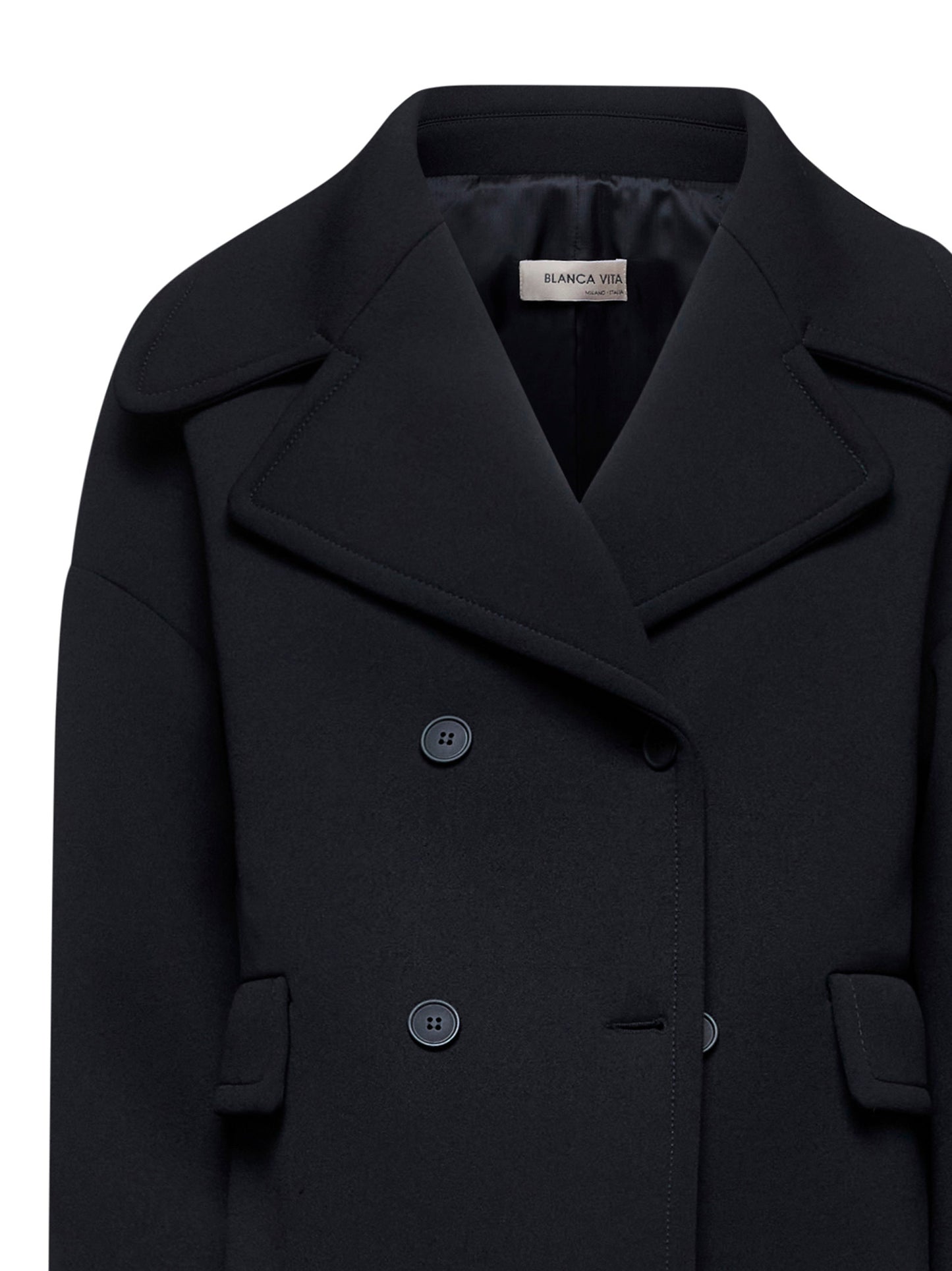 Black Pelsy peacoat