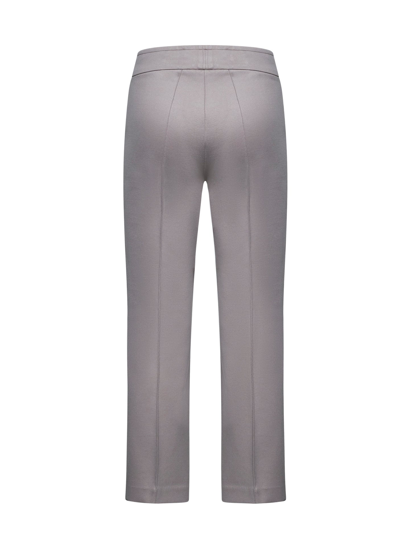 Pantaloni a trombetta Pioppo in jersey stretch beige<BR/>