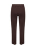 Coffee stretch jersey Pioppo trumpet trousers