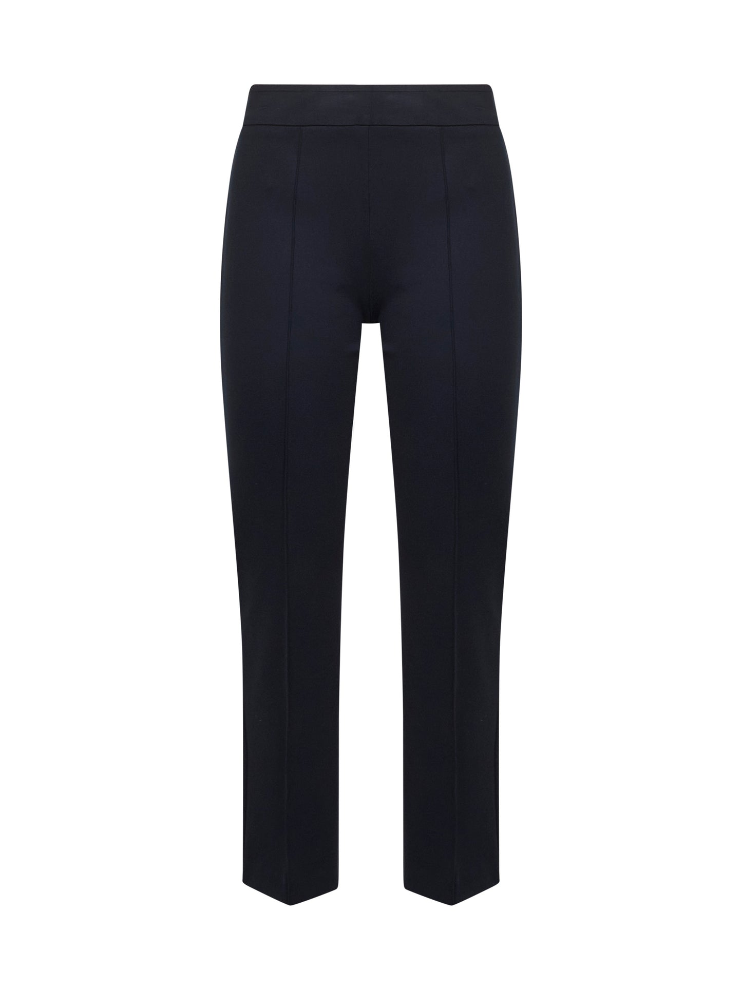 Pantaloni a trombetta Pioppo in jersey stretch blu