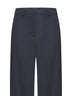 Melange grey gabardine Pleio palazzo trousers