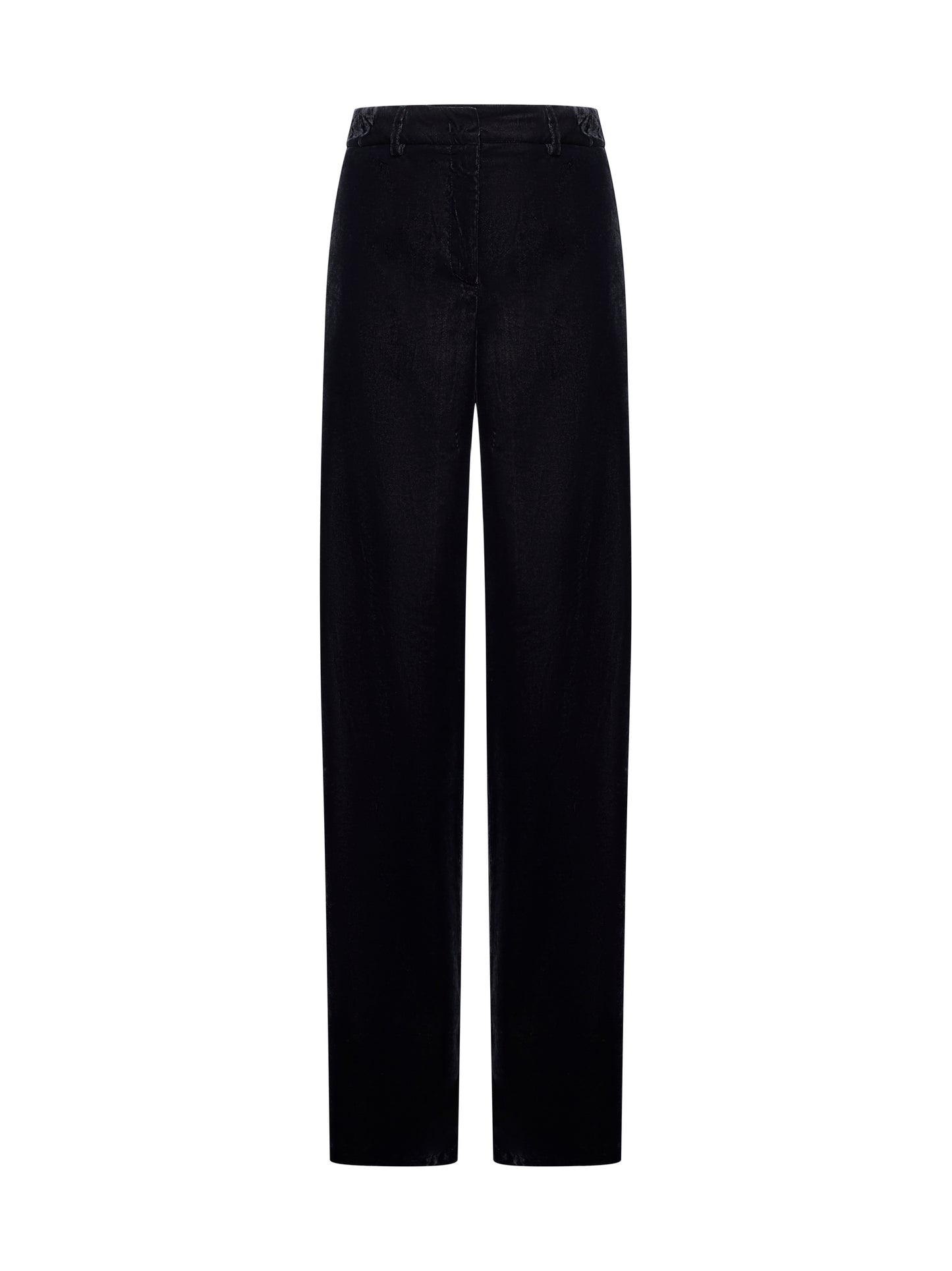 Pantaloni palazzo Pleio in gabardina grigia