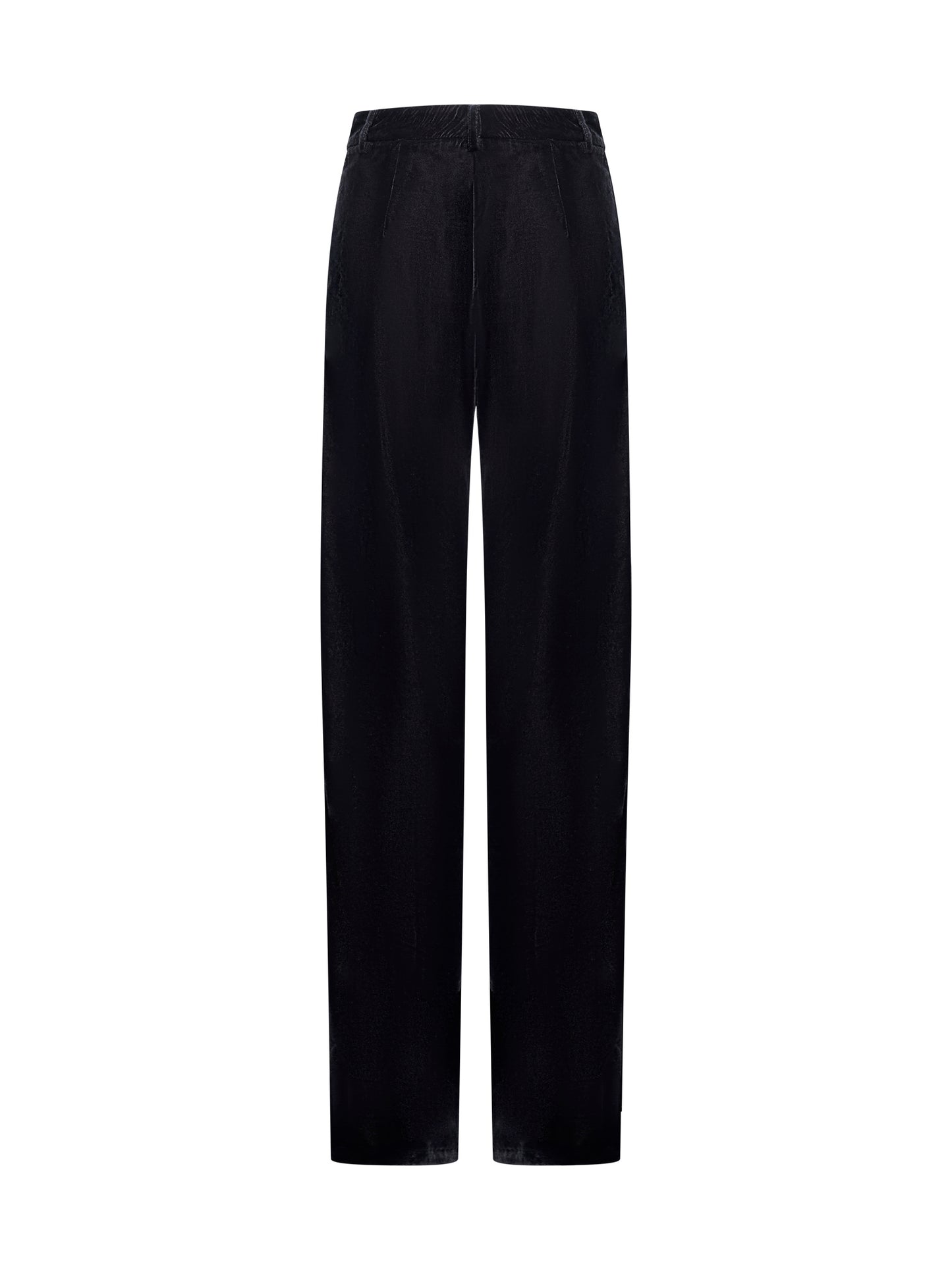 Pantaloni palazzo Pleio in gabardina grigia