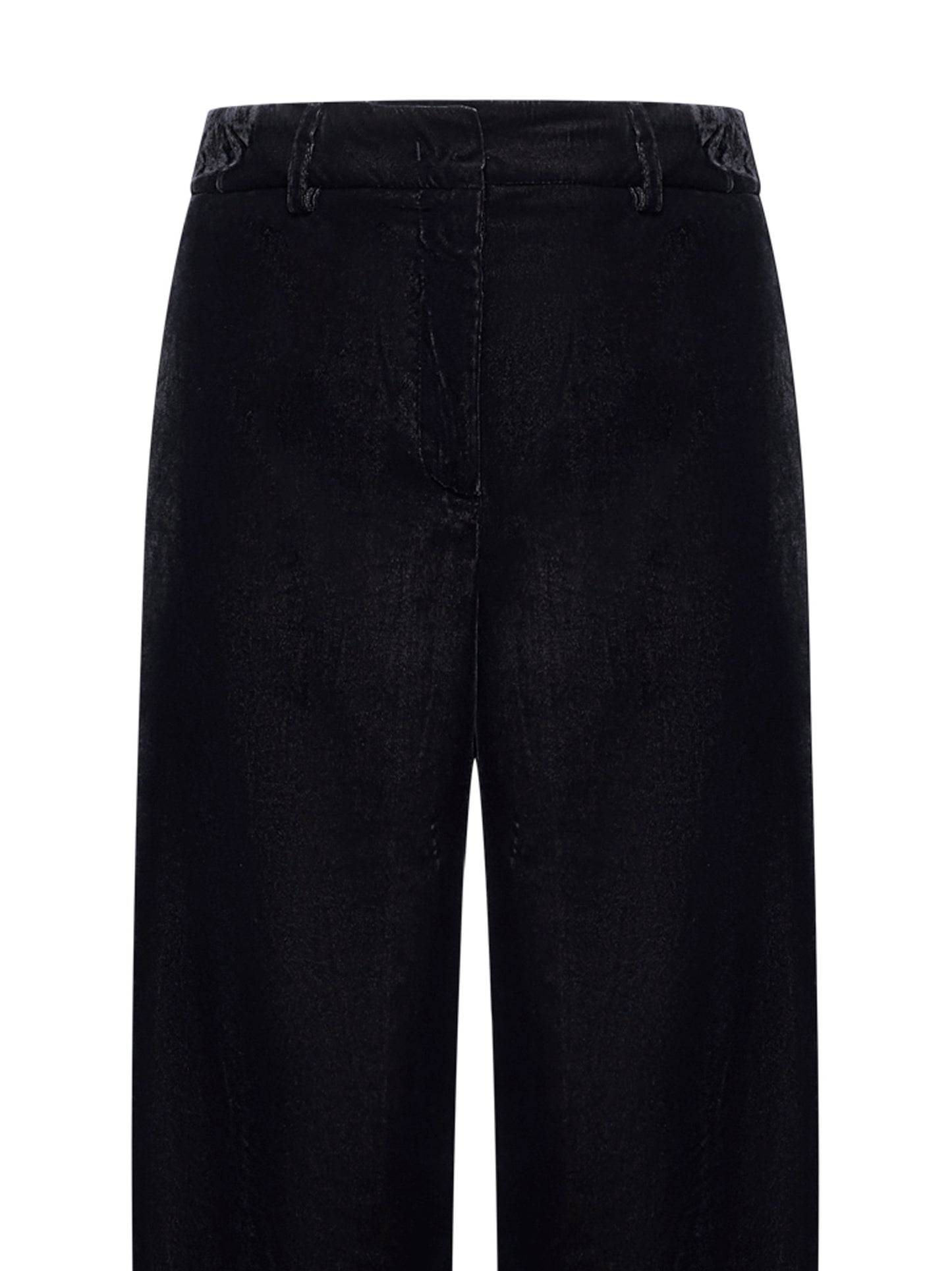 Pantaloni palazzo Pleio in gabardina grigia